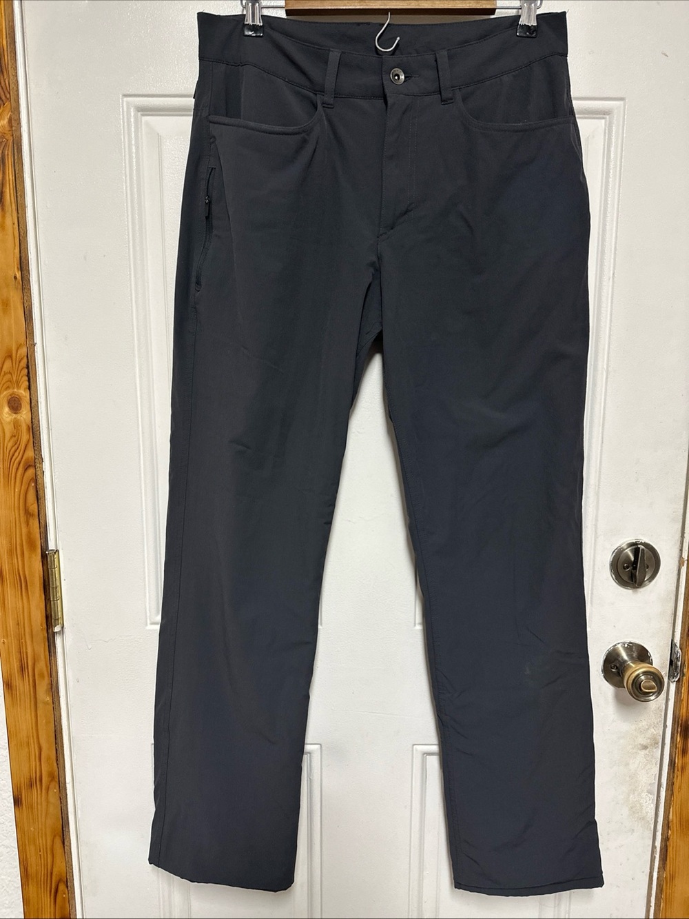 Mountain Hardwear Pants Men 32x31 Gray Yumalino Fleece Lined Zip Hiking Outdoor